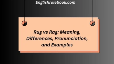 Rug vs Rag